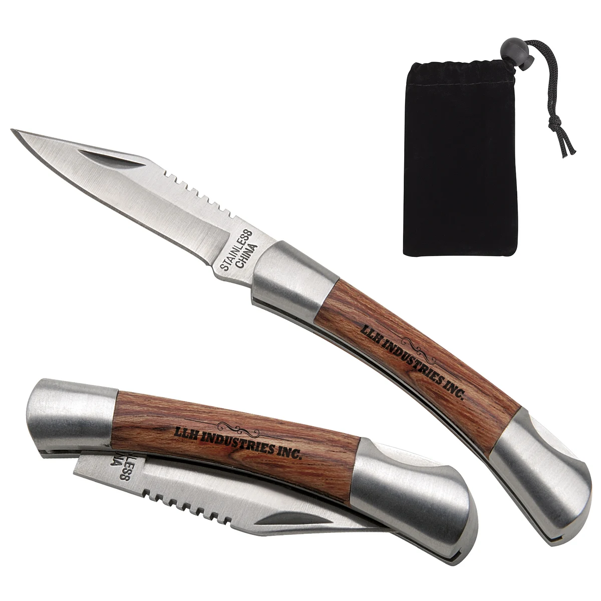 Good Value™ Small Rosewood Pocket Knife - Silver 1