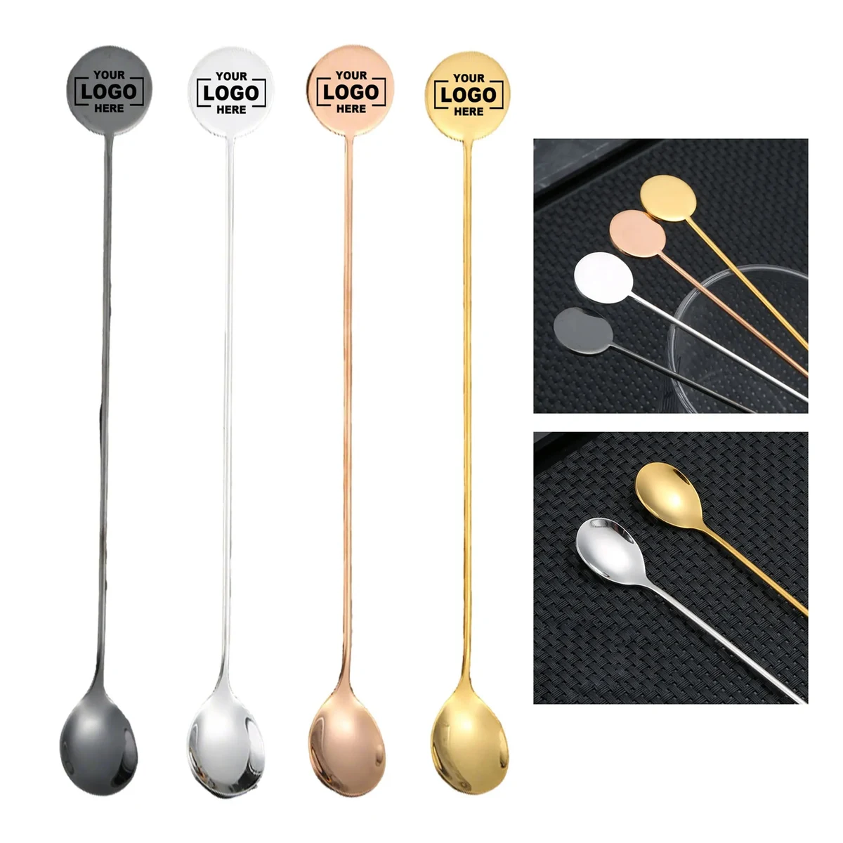 304 Stainless Steel Long Handled Mixing Spoon 1