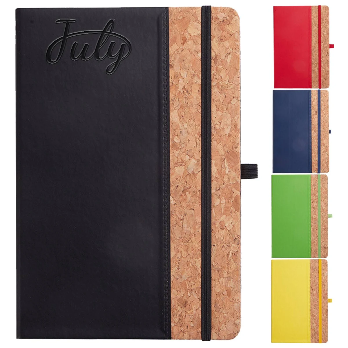 A5 PU Leather Cork Cover Notebook 1