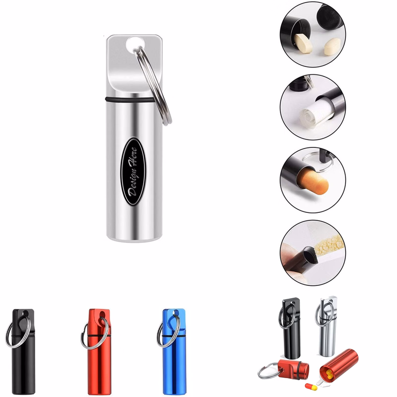 Waterproof Travel Pill Case Keychain with Lightweight Design