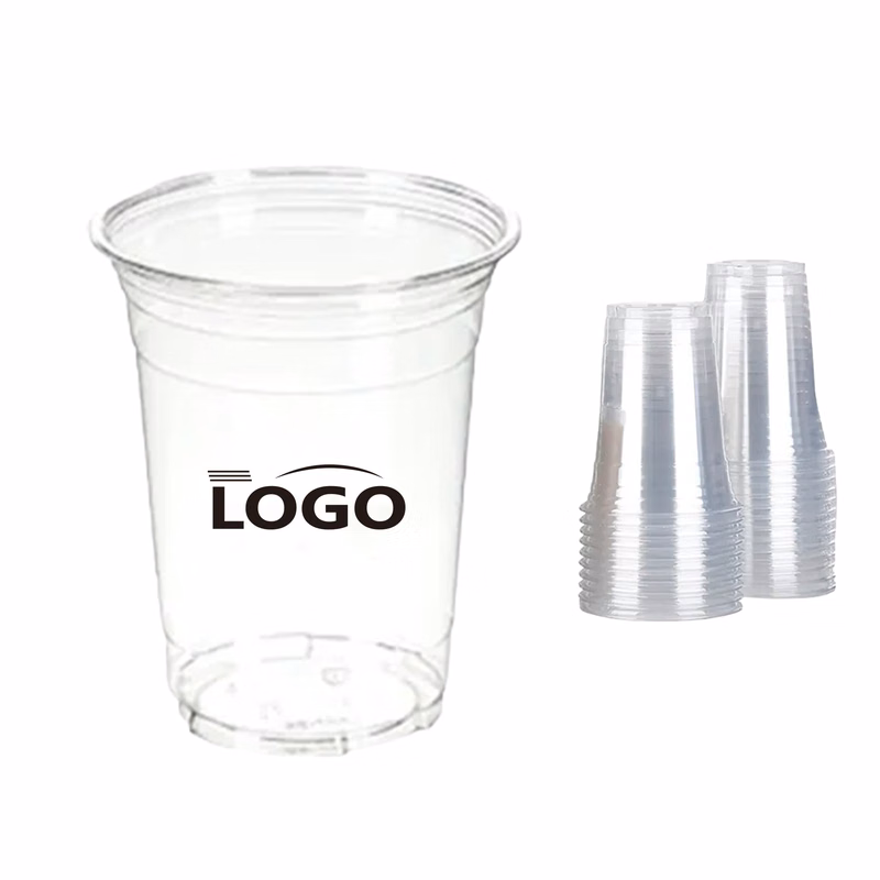 Custom Logo 16oz PET Clear Disposable Cup
