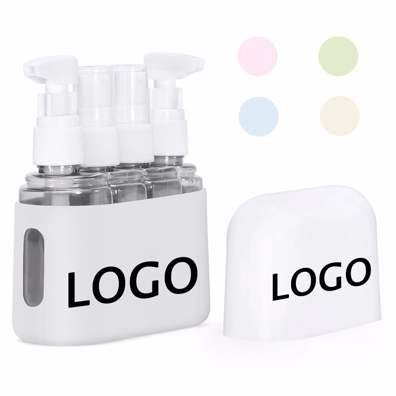 4 in 1 Refillable Travel Bottle Kit & Toiletry Container