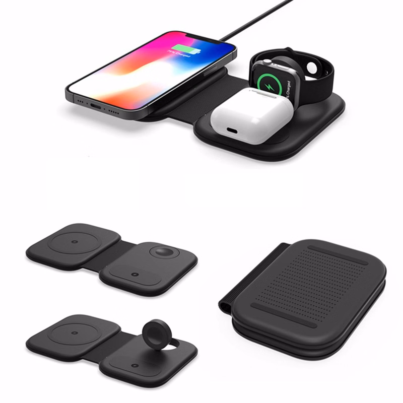 15W Folding 3 In 1  Magnetic Wireless Charger