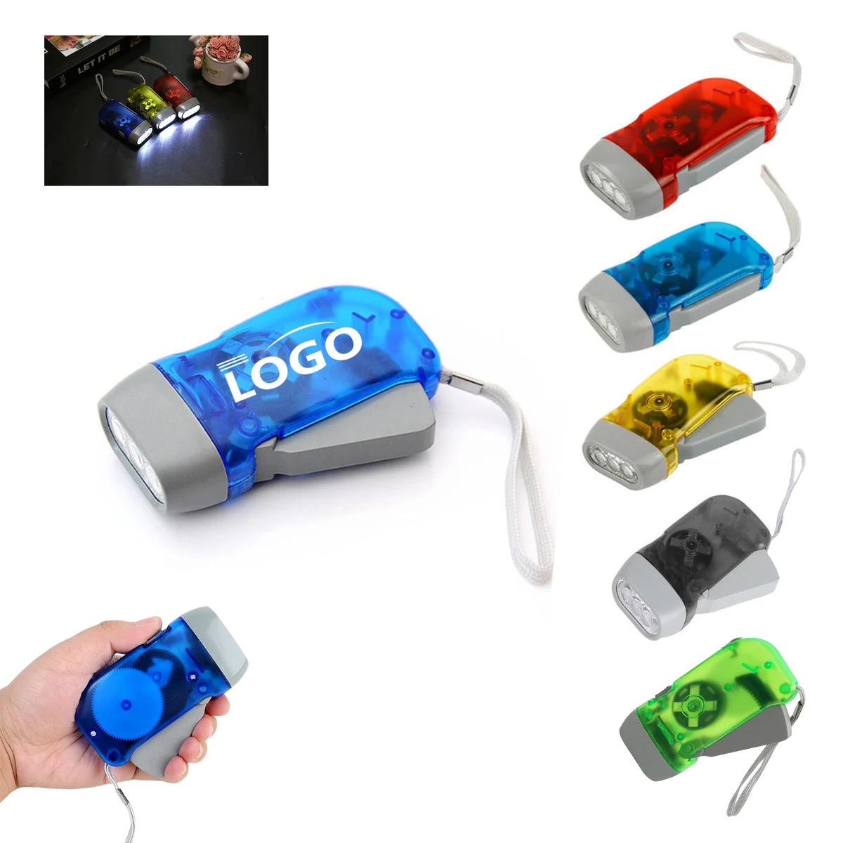 Portable Hand Press Flashlight for Outdoor Activities MOQ 50 1