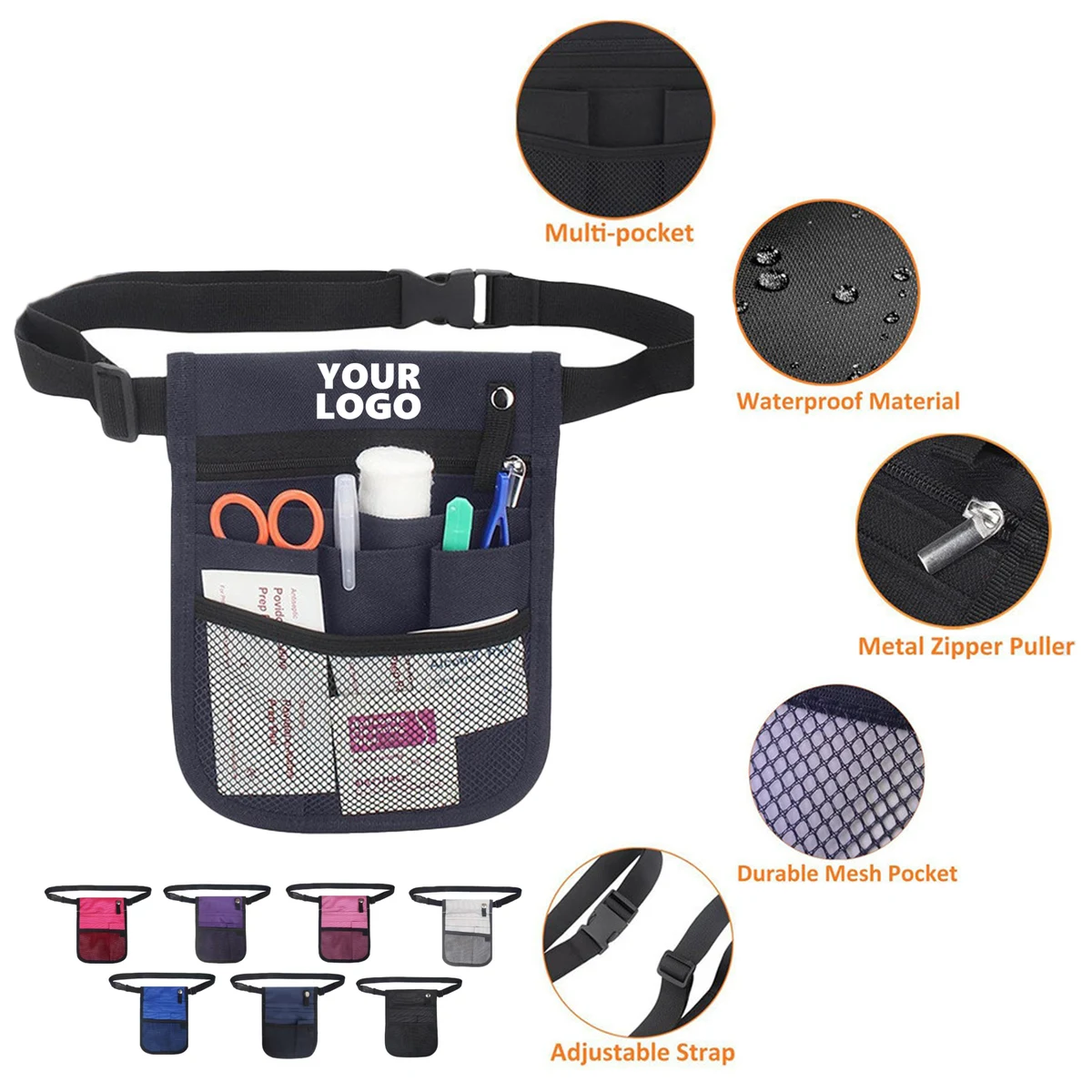 Multifunctional Adjustable Belt Nurse Waist Pouch 1