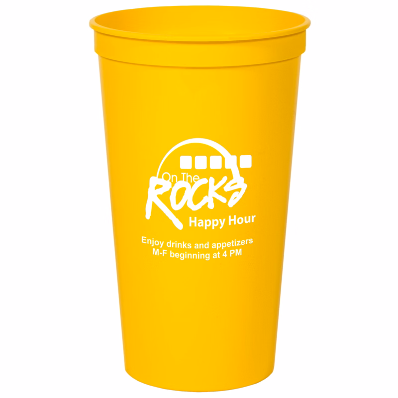 32 oz. Smooth Colored Stadium/Souvenir Cup