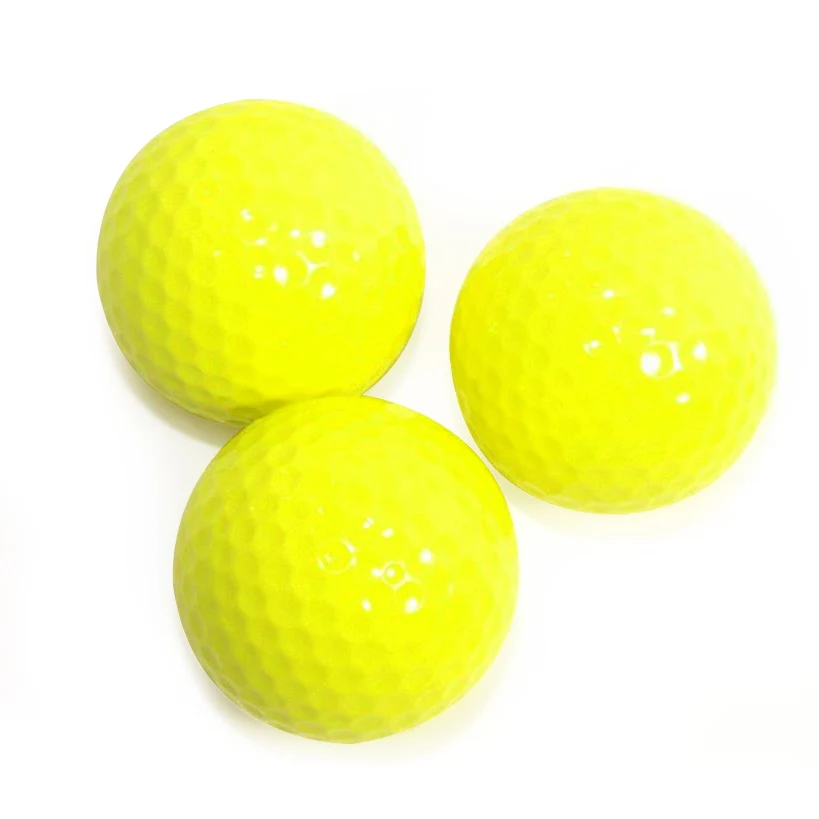 Yellow Color Golf Balls 1