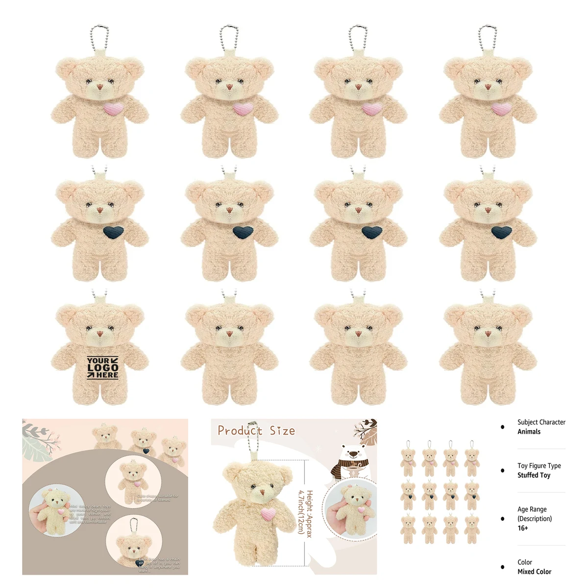 Mini Joint Teddy Bear Toy 1