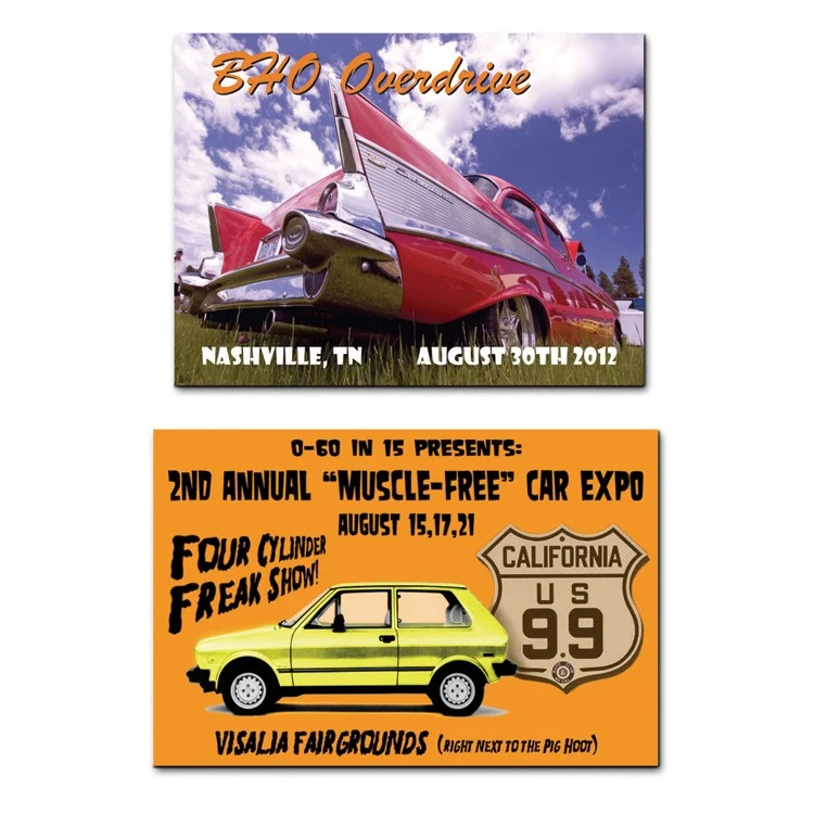 Full color metal dash plaques 6-9 sq" 1
