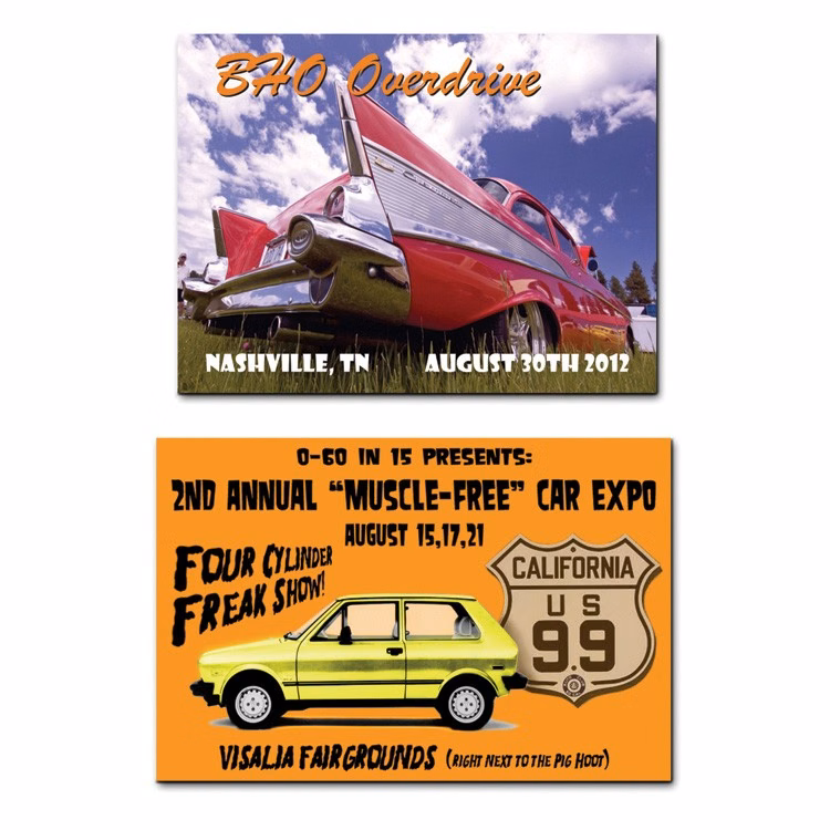 Full color metal dash plaques 6-9 sq"