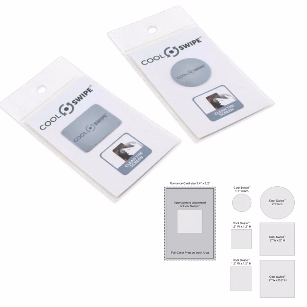 Cool Swipe Rectangle Brilliant Full Color Cloth (2"x 2.3")