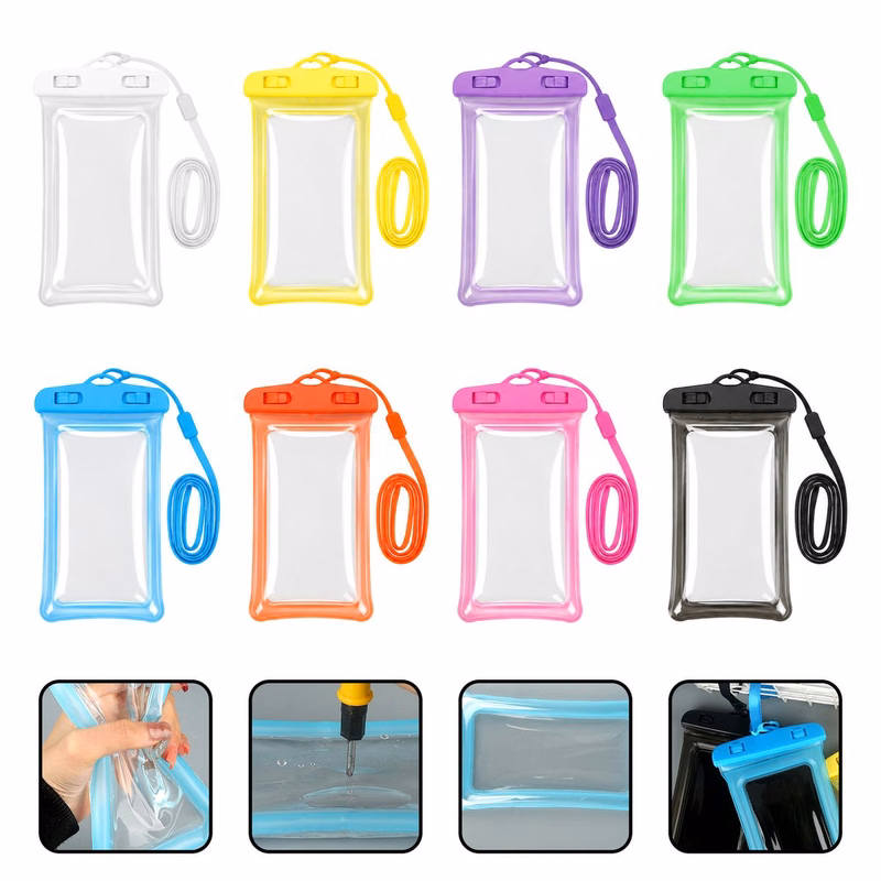 Touchscreen PVC Lanyard Phone Case