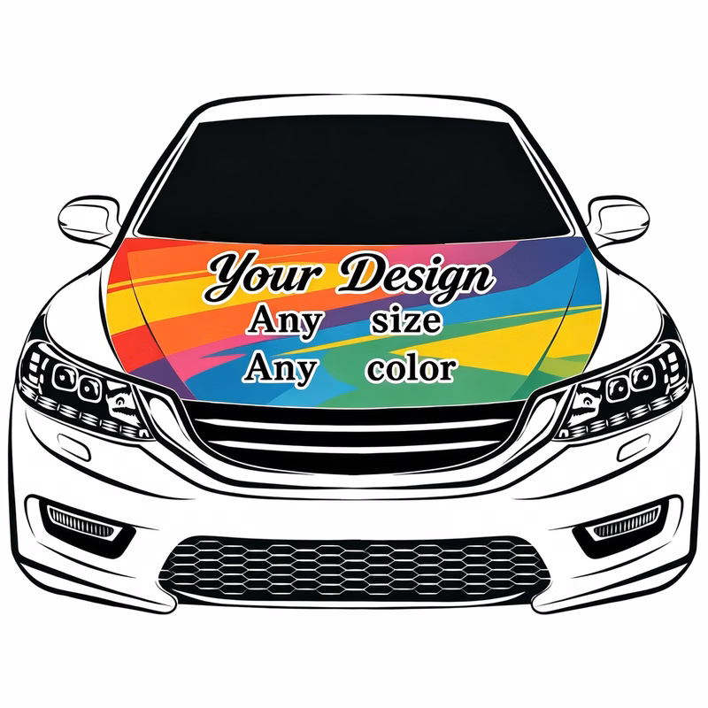 Full Color Car Hood Flag
