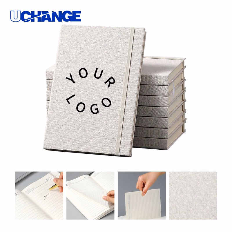 A5 Notebook Journal with Linen Cover