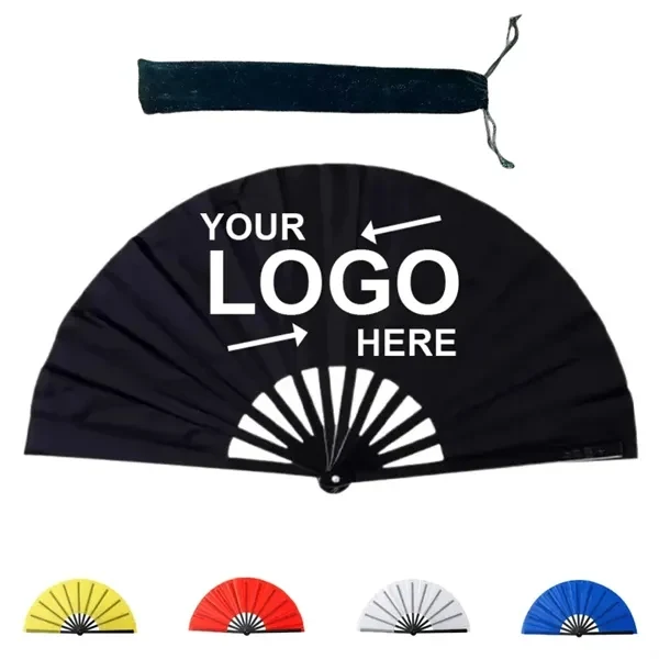 Custom Bamboo Folding Hand Fan (26-Inch Open) — Asian-Inspired Trade Show Giveaway 1