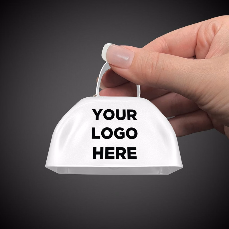 White 3" Metal Cowbell