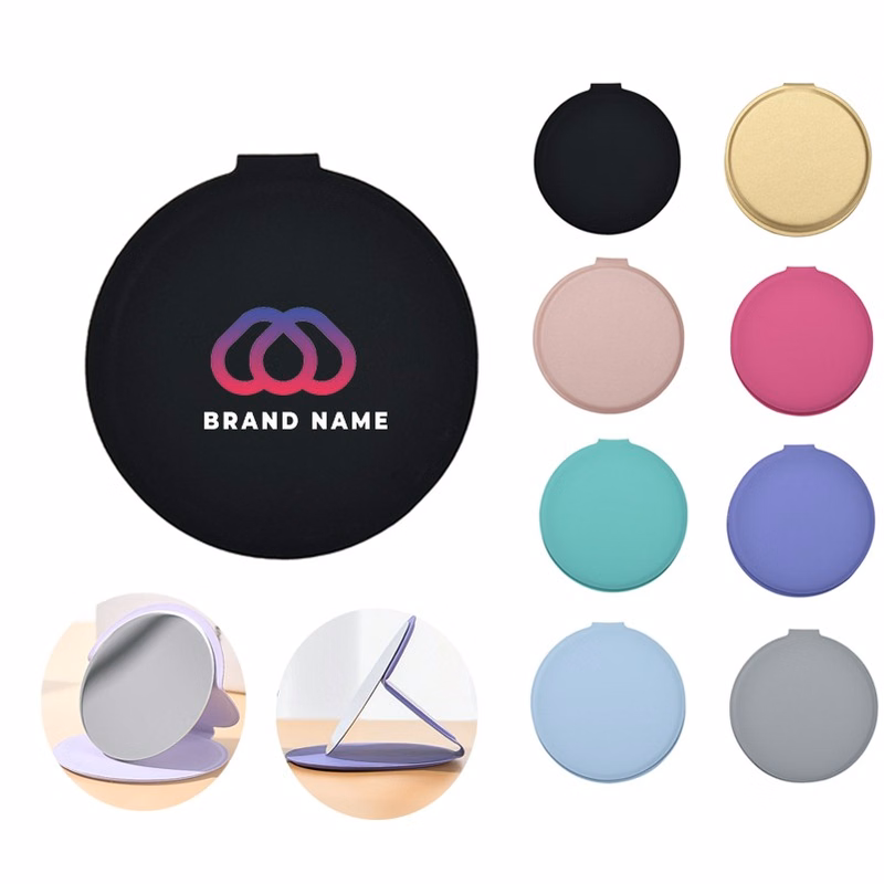 PU Leather Mini Folding Mirror