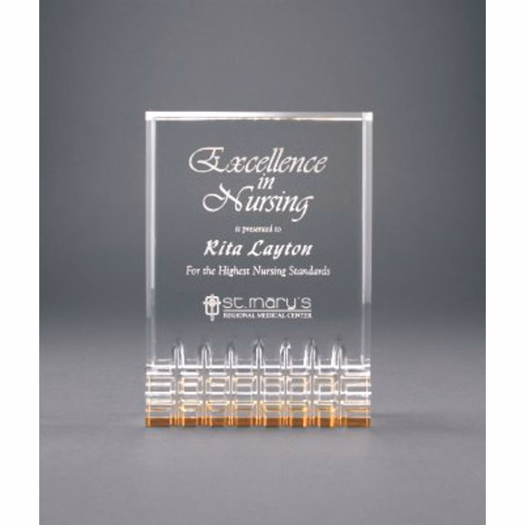 5" x 7" Gold Mirage Acrylic Award