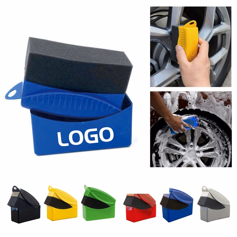 Non Slip Handheld Auto Wheel Hub Applicator Foam Pad