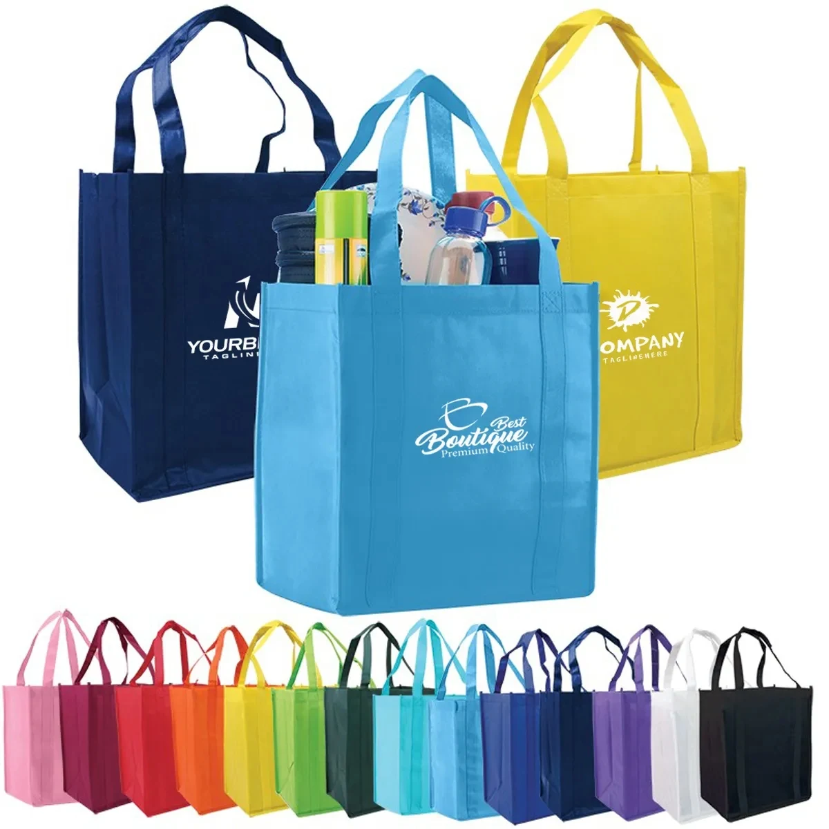 Non-Woven Grocery Shopping Tote Bags 1