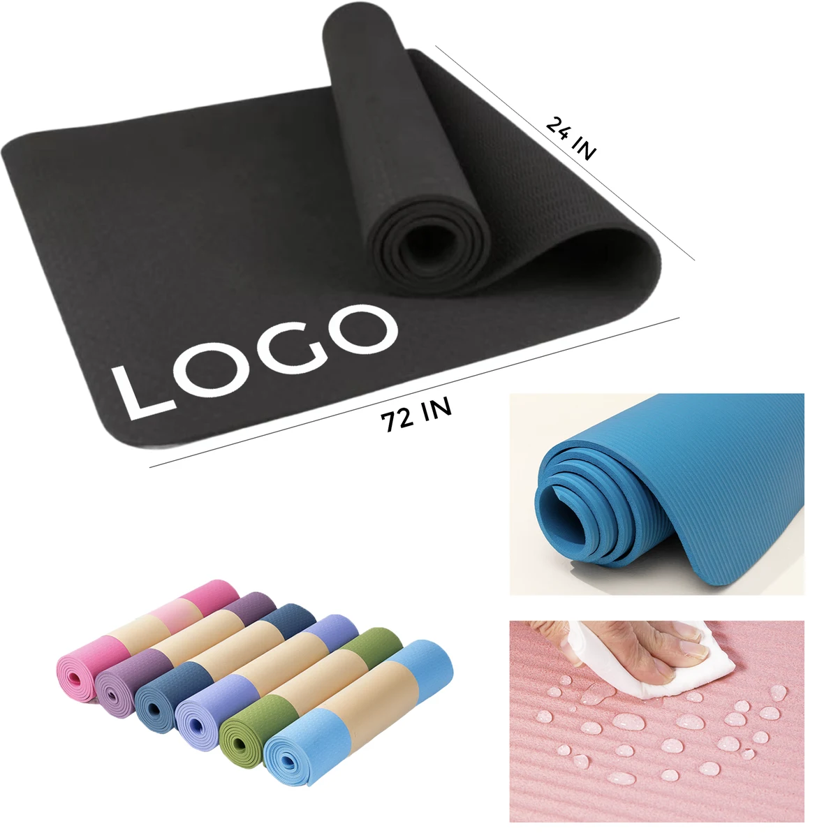 MOQ 1 PCS Portable Yoga Mat 1