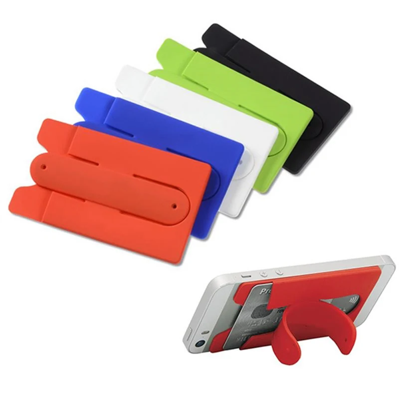Silicone wallet holder phone stand 1
