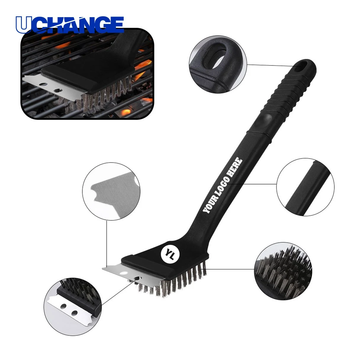 Barbecue Grill Cleaner Brush Tool 1