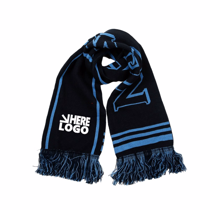 Custom Double-Sided Logo Acrylic Knit Scarf
