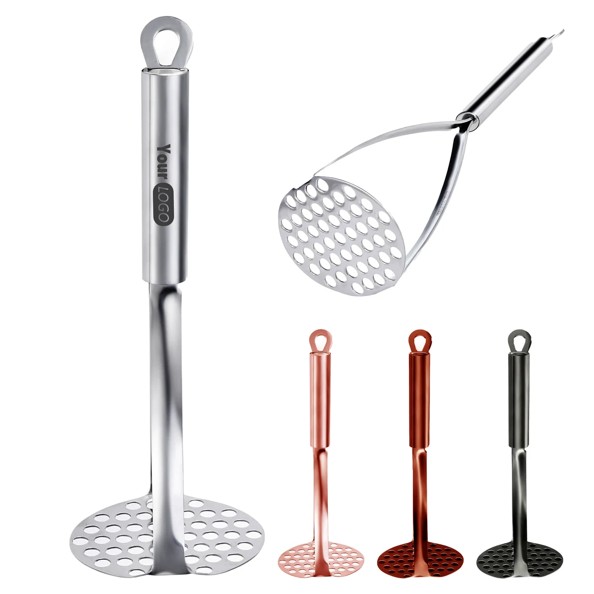 Silver Manual Potato Masher 1