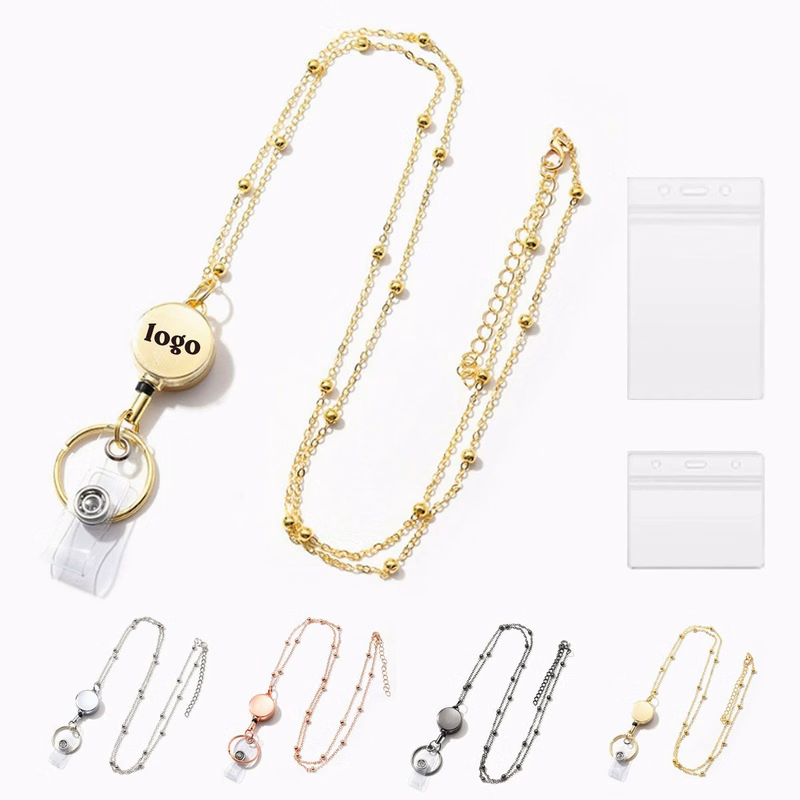 Retractable ID Badge Necklace