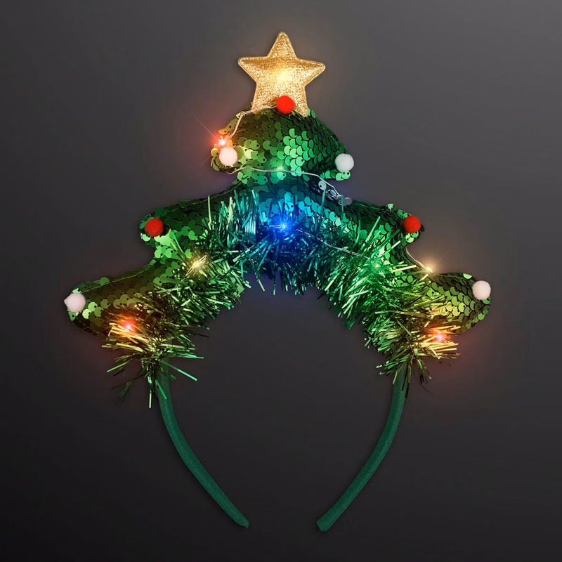 LED Christmas Tree Fun Headband