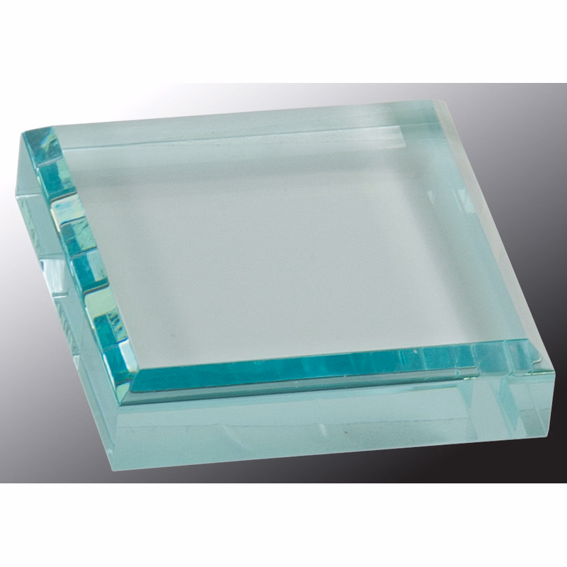 3" x 3" Jade Acrylic Paperweight Award