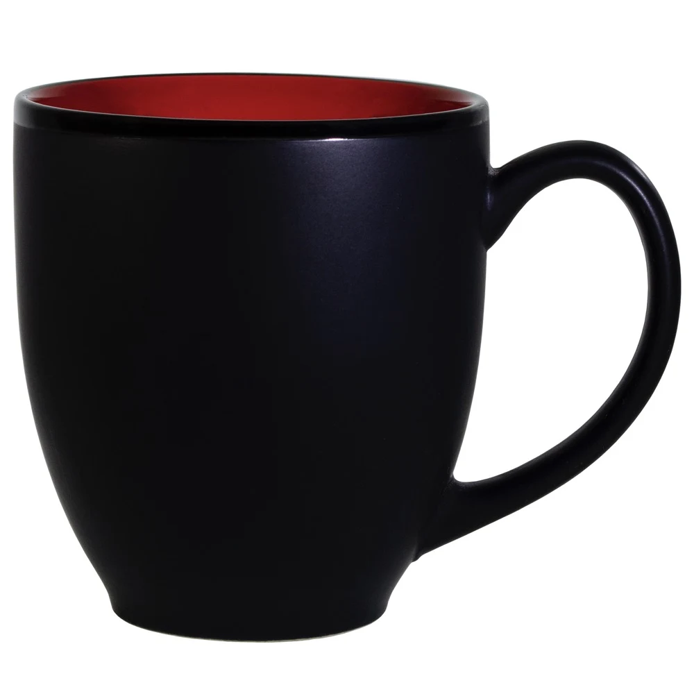 Hilo Bistro Two-Tone Matte Mug: Red (16 Oz.) 1