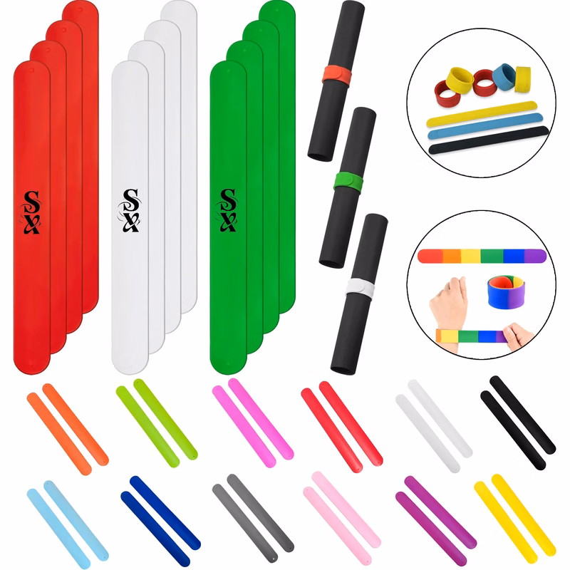 MOQ 20 Silicone Slap Bracelets