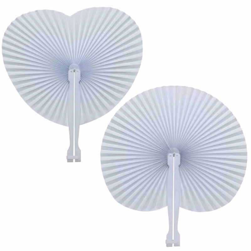 Round Hand Folding Fans Provided For Weddings