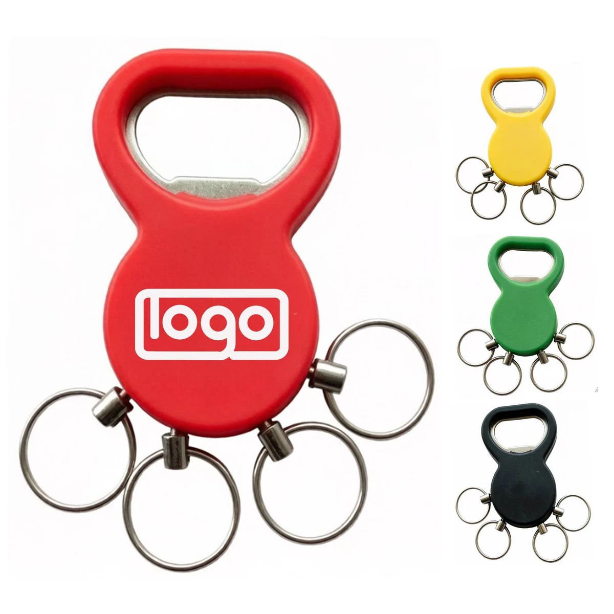 Multi-Ring Beer Opener Keychain 1