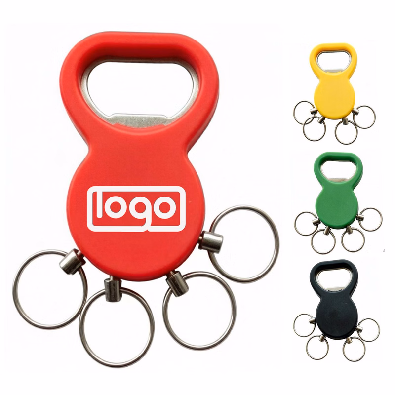 Multi-Ring Beer Opener Keychain