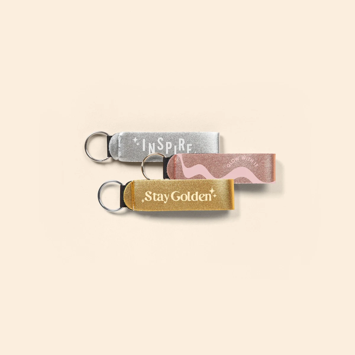 METALLIC NEOPRENE - WRIST STRAP KEY HOLDER 1
