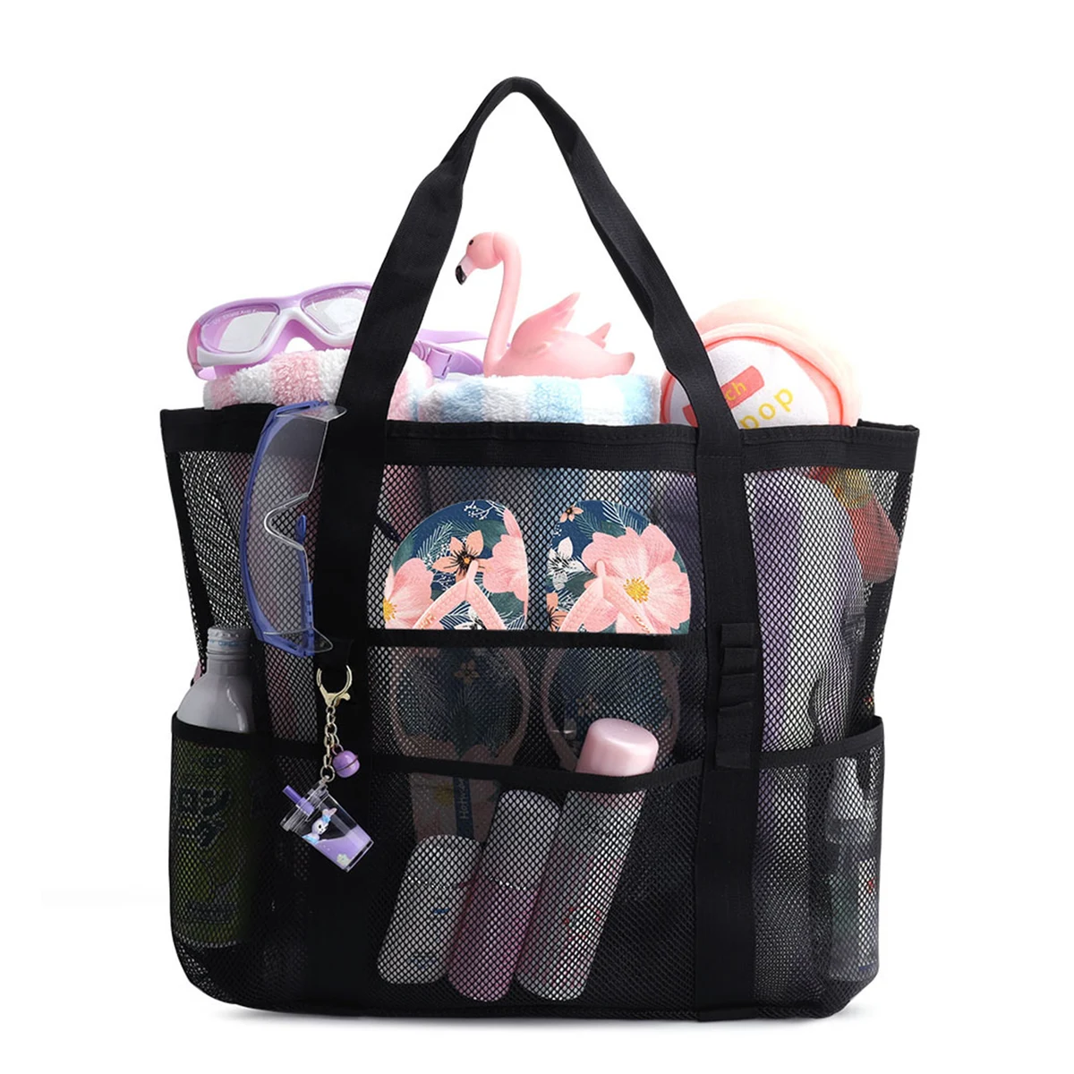 Large Capacity Mesh Beach Tote Bag 1