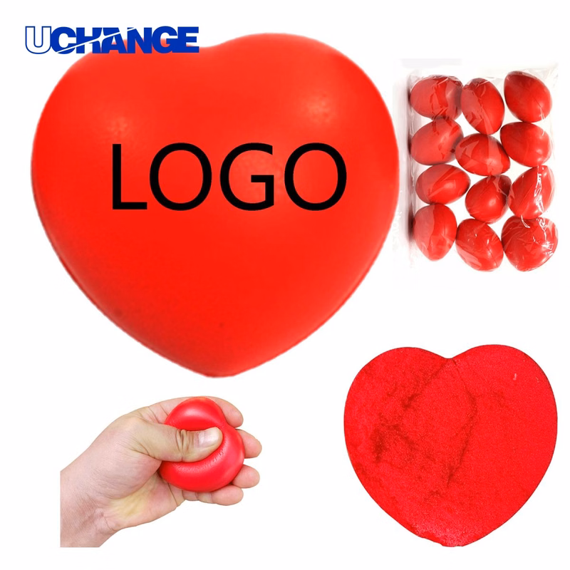 Heart-Shaped PU Stress Ball