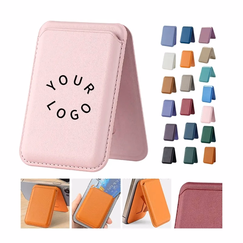 Magnetic PU Phone Wallet Stand
