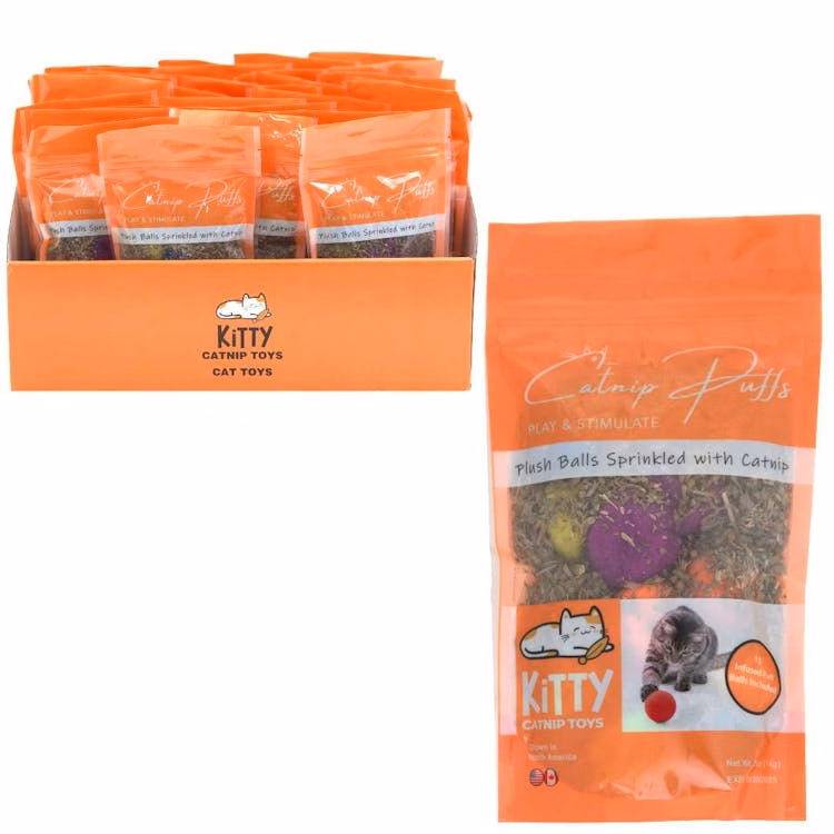 Catnip with Puff Balls - 0.5 oz
