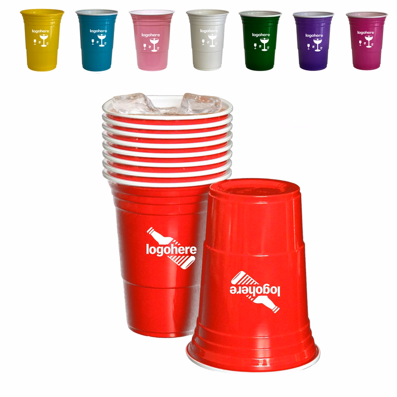 Personalized 9 oz Plastic Beer Cups
