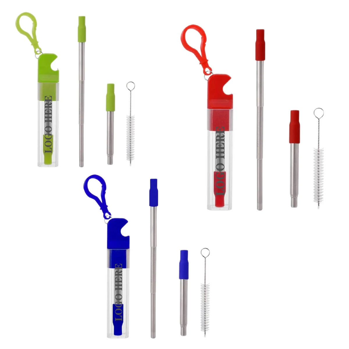 Stainless Steel Straw Reusable Travel Kit 1