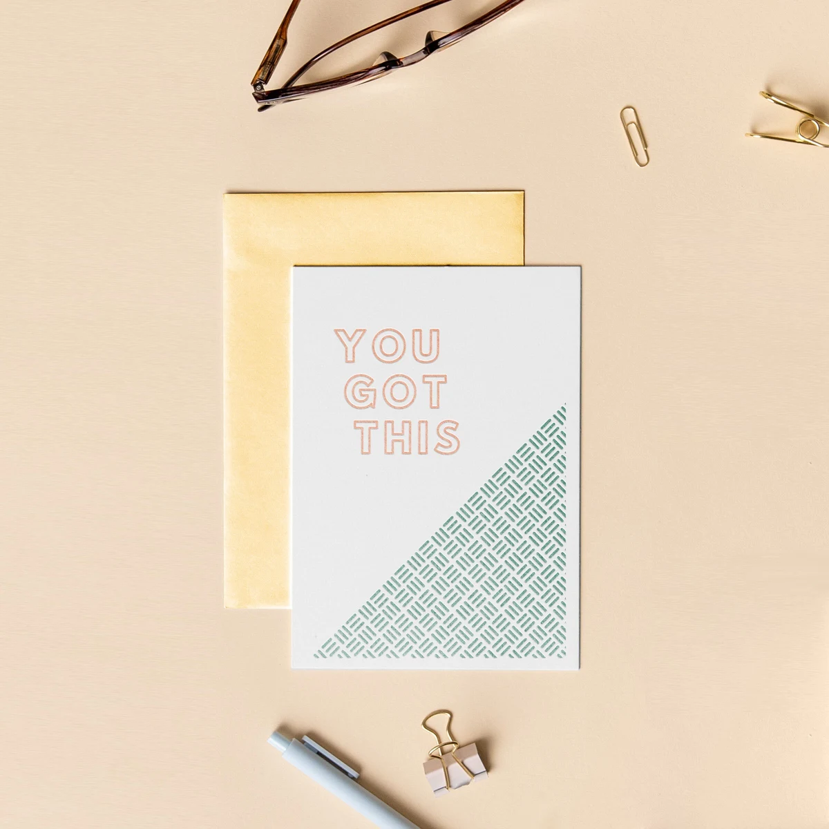 FLAT LETTERPRESS CARD - 5 X 7 1