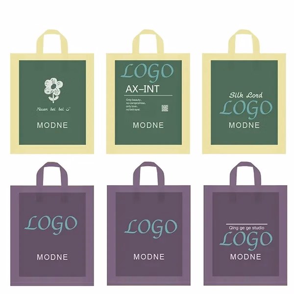 Plastic Shopping Bag Handle Retail Merchandise Groceries