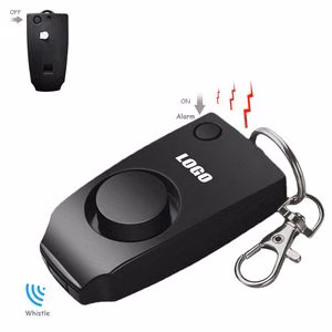Safety Alarm Keychain With Whistle And 120DB Panic Sound