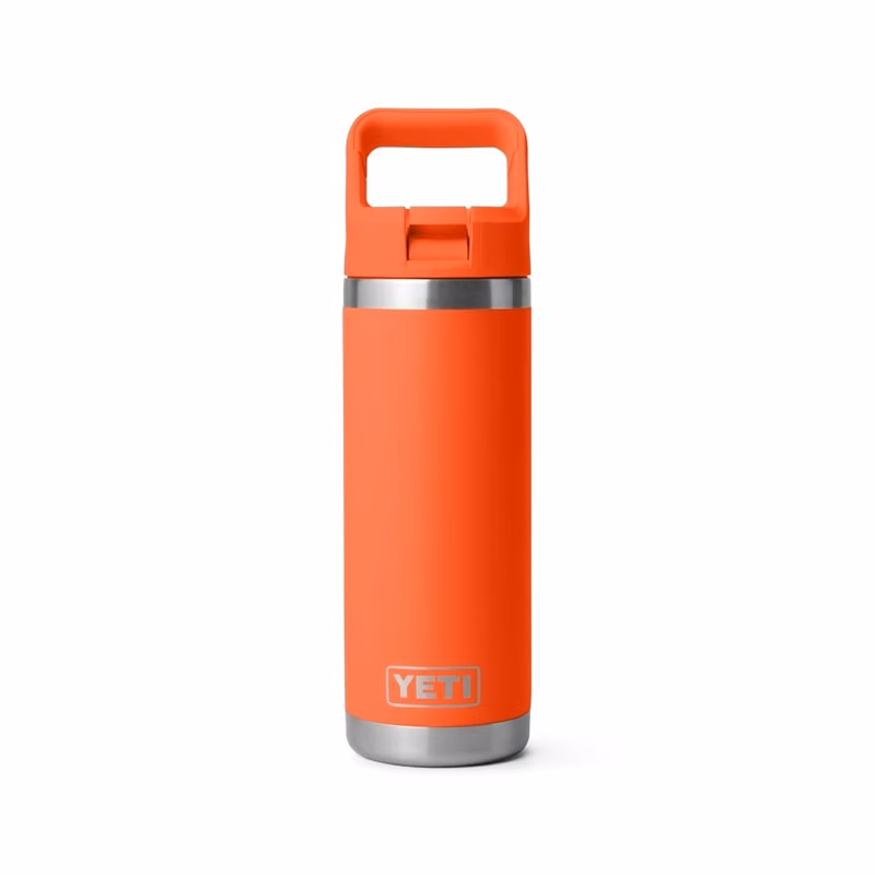 YETI Rambler 18 OZ Bottle w/ Color Matched Straw - Laser Engraved