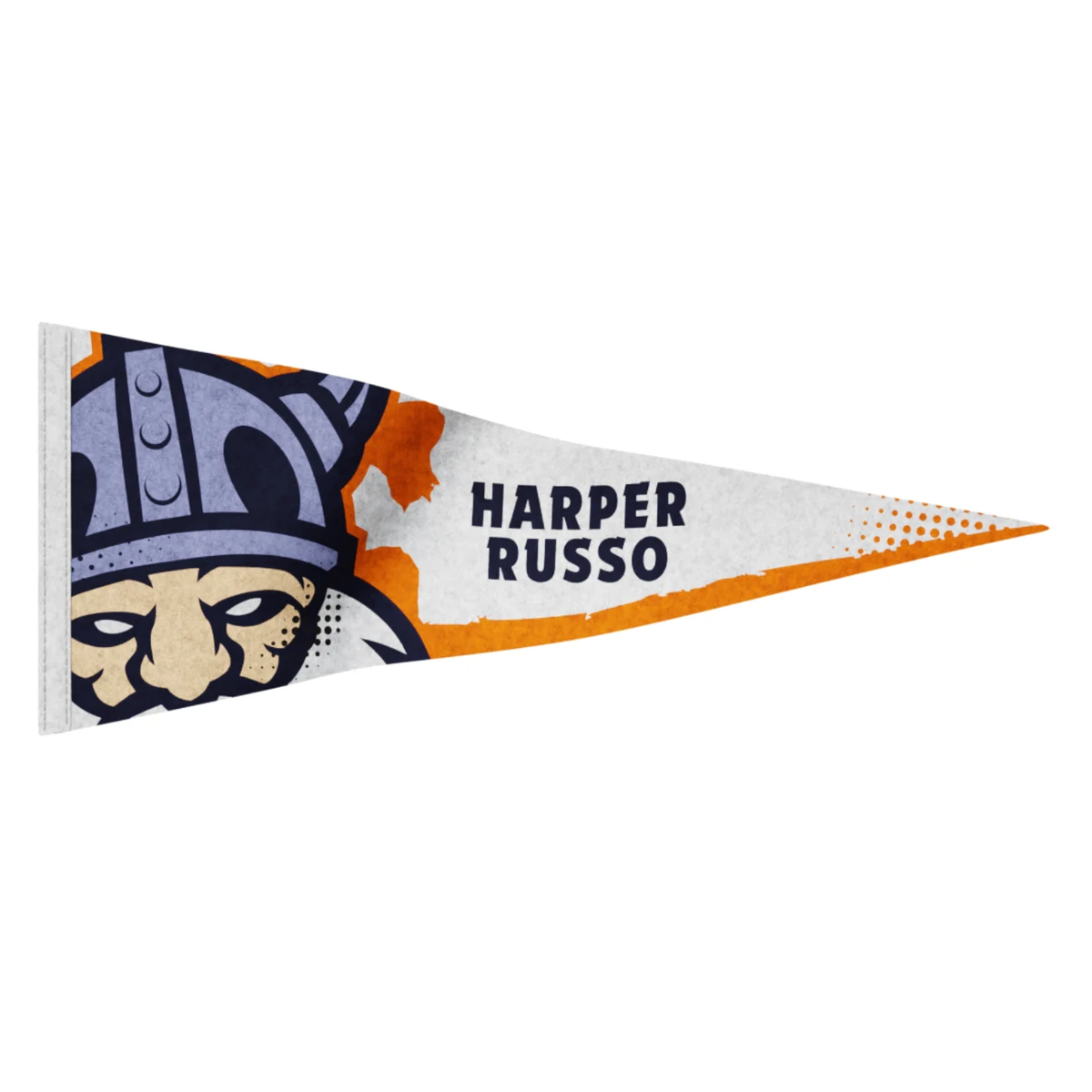 Felt Pennant 4"x10" (Strip 0.40" Wide) Dye Sublimated (Domestically Decorated) 1
