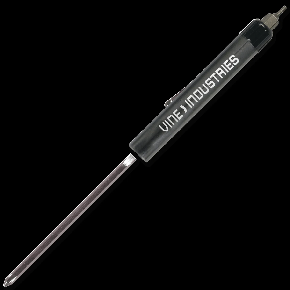 Pocket Screwdriver Reversible Flat Blade + Hex Bit Top 1